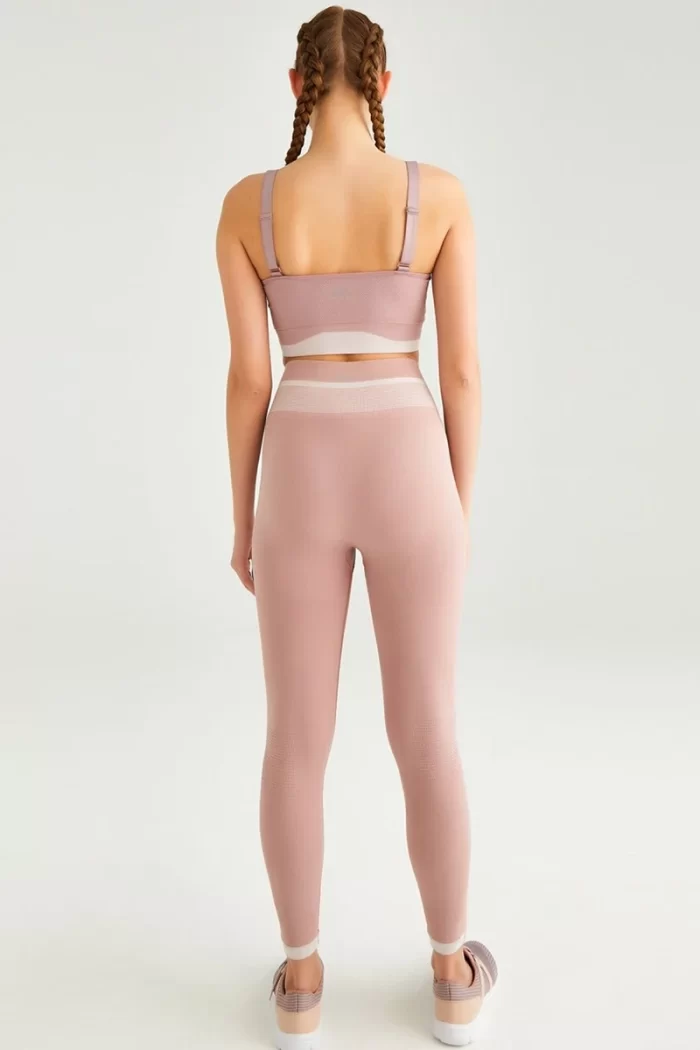 Push Up Effective Recovery Tights Dusty Rose Beige