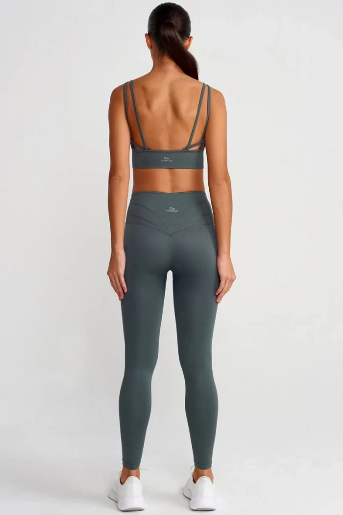 come up Push Up Leggings Dirty Green sportmaze