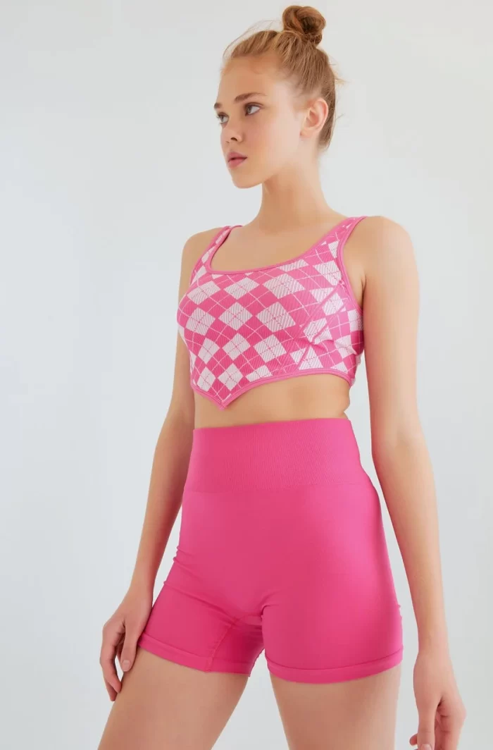 Come up Body Shaper Cycling Shorts Pink sportmaze