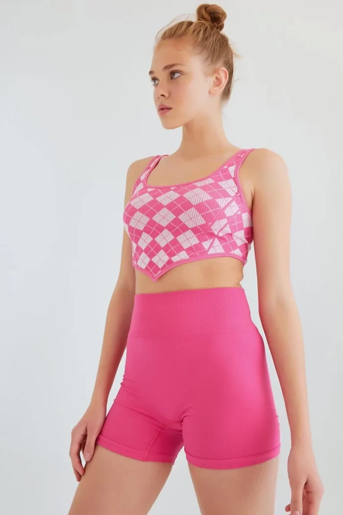 Body Shaper Cycling Shorts Pink