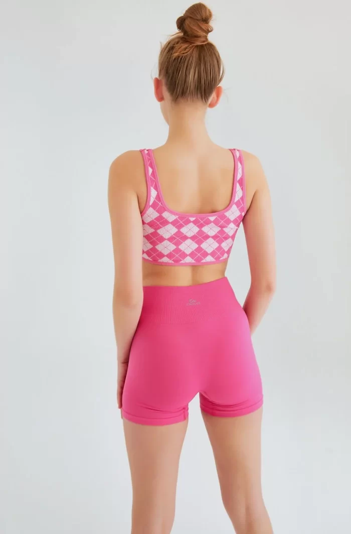 Come up Body Shaper Cycling Shorts Pink sportmaze