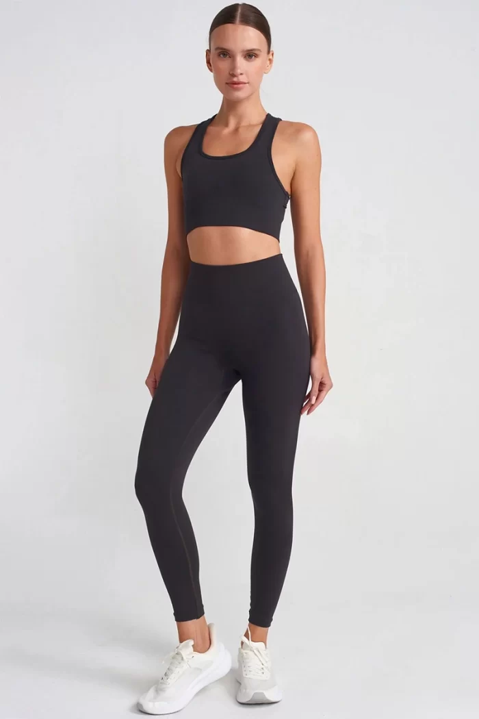 Come up Slimming Tights Dark Black sportmaze