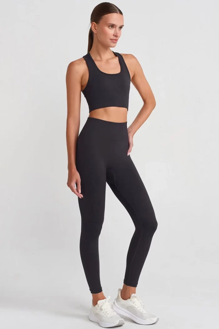 Come up Slimming Tights Dark Black sportmaze