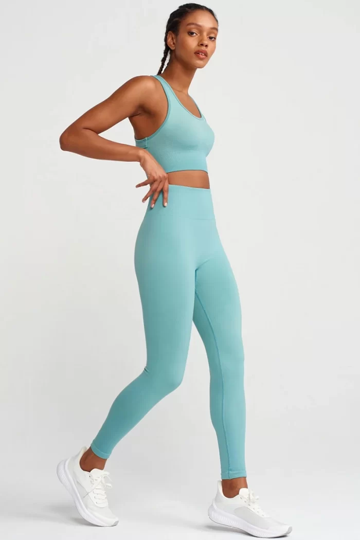 Come up Slimming Tights Matte Green sportmaze