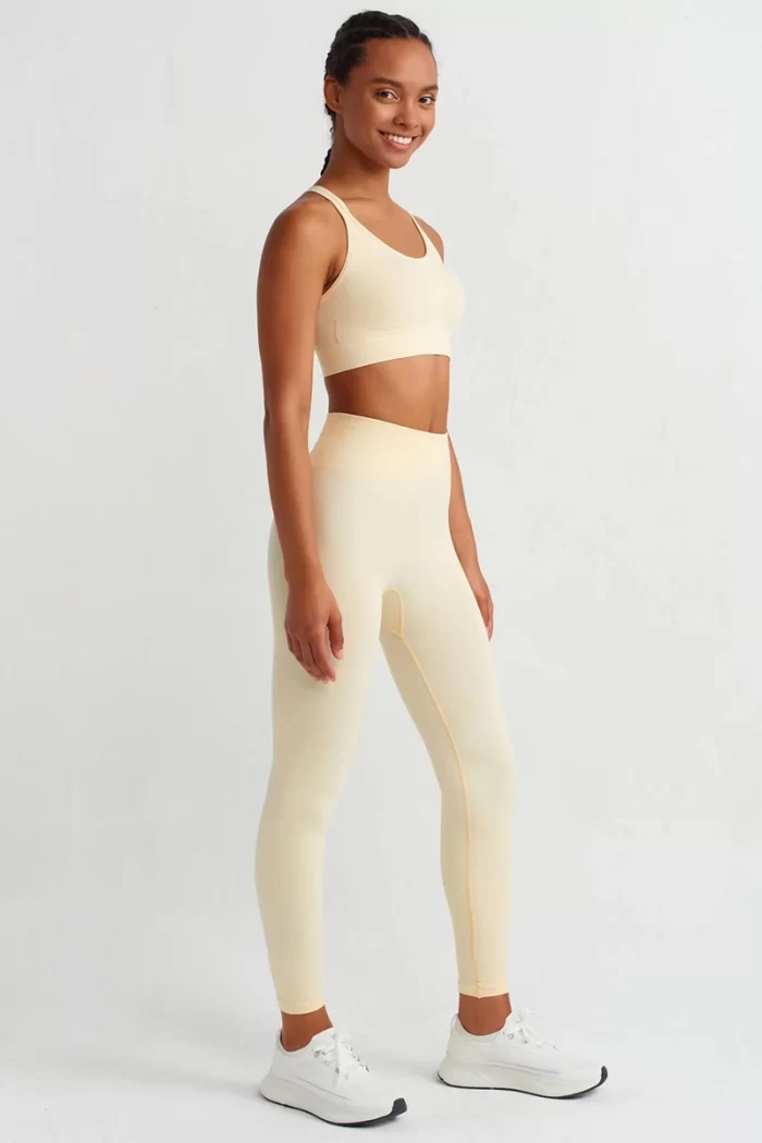 Come up Slimming Tights Soft Yellow sportmaze