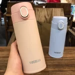 Water Bottle Light Blue Stainless Steel Vacuum Insulated