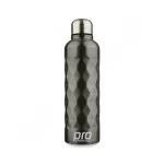 750cc Sports Bottle, Steel Pro Sports PS-805 BRS | Dark Silver