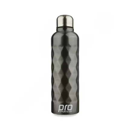 750cc Sports Bottle, Steel Pro Sports PS-805 BRS | Dark Silver