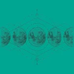 Moon Persian Green Color Yoga Mat