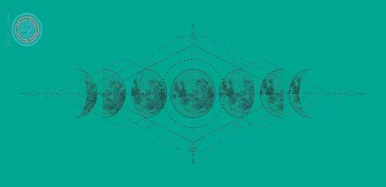 Moon Persian Green Color Yoga Mat