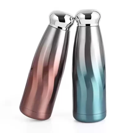 Wholesale Stainless Steel Double Wall Vacuum Bottle Turquoise & Pink