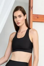 sportmaze Lismina 101 Single Crossed Sports Bra Black Color