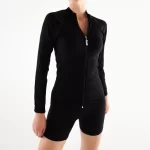 Zippered Sports Jacket Black sportmaze