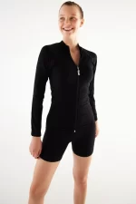 Zippered Sports Jacket Black sportmaze