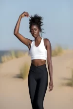 sportmaze Lismina 189 4 String Sports Bra White Color