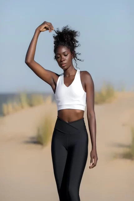 sportmaze Lismina 189 4 String Sports Bra White Color