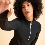 Lismina 151 LONGSLEEVS With Finger Black Color sportmaze