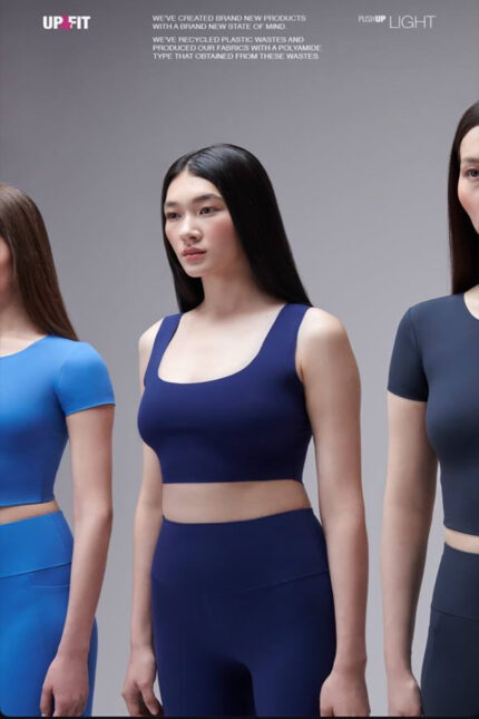 UP&FIT Push Up Nightblue non-padded bra