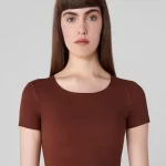 UP&FIT Push Up Crop Light Brown sportmaze