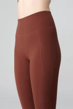 UP&FIT Legging Light Pocket Brown SPORTMAZE