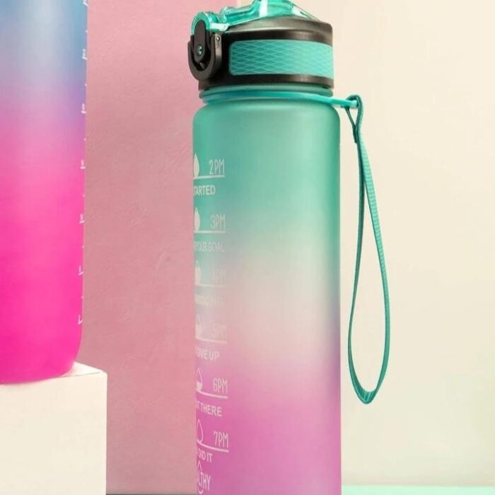 SHEIN 1000ML Ombre Sports Water Bottle