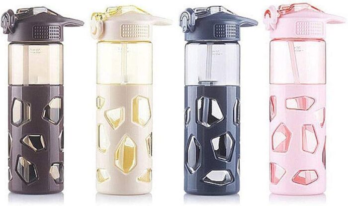 Water Bottle anti-scalding with straw 570 ML