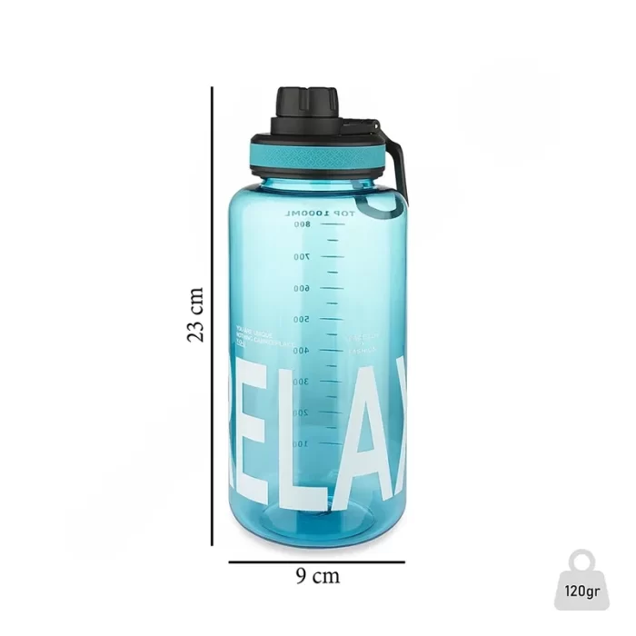 Water Bottle 1000 CC Relax Green sportmaze