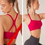 Come up Thin Strap Sports Bra pink sportmaze