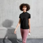 crivit black turtle neck tshirt sportmaze