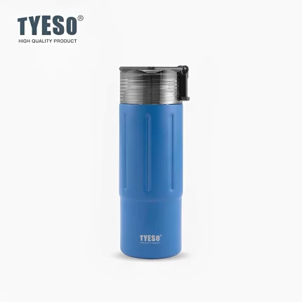 Tyeso 600ml vacuum insulated dark blue sportmaze