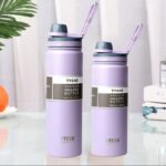 Tyeso 750 ml Insulation Stainless Steel Water Bottle Sport Thermal Mug Purple sportmaze