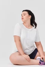 Decathlon Women's breathable running T-shirt Dry+ Breath - white sportmaze