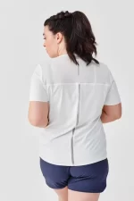 Decathlon Women's breathable running T-shirt Dry+ Breath - white sportmaze